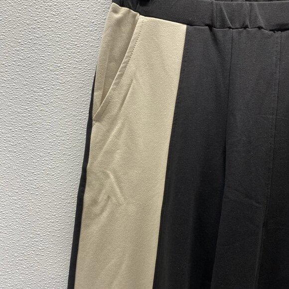 Alembika Women’s Slinky Flow Colorblock Pants Size 1 (US 6–8) Black/Ivory - Picture 9 of 12